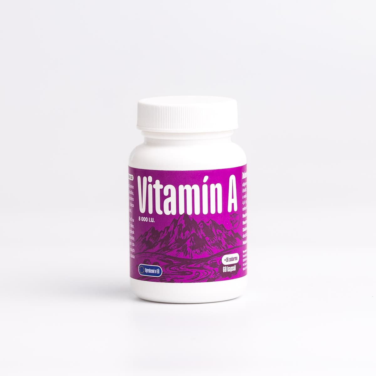 Vitamín A 8000 I.U. (60 kapsúl + 10 zadarmo)